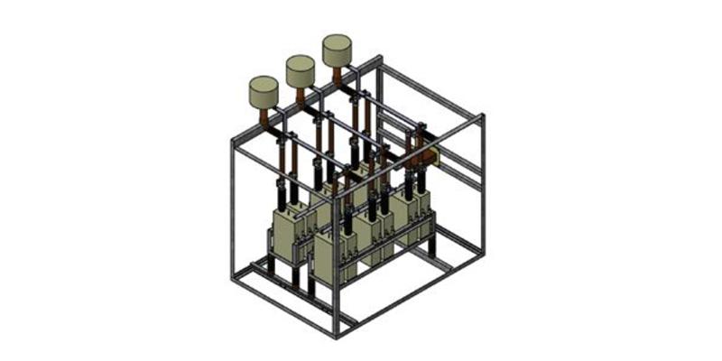 BANCO DE COMPENSACIÓN DEL FACTOR DE POTENCIA, INTEMPERIE-EXTERIOR, FIJO PARA EDIFICIO PREF. DE HORMIGÓN