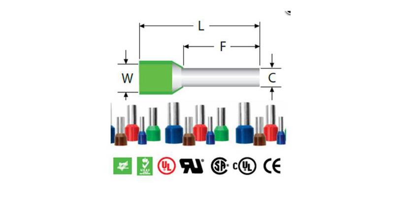 Cable plano femenino y terminales