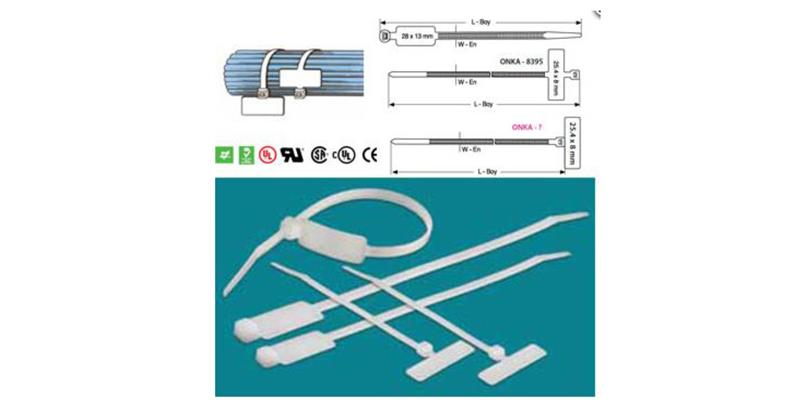 Lazos de cable etiquetados